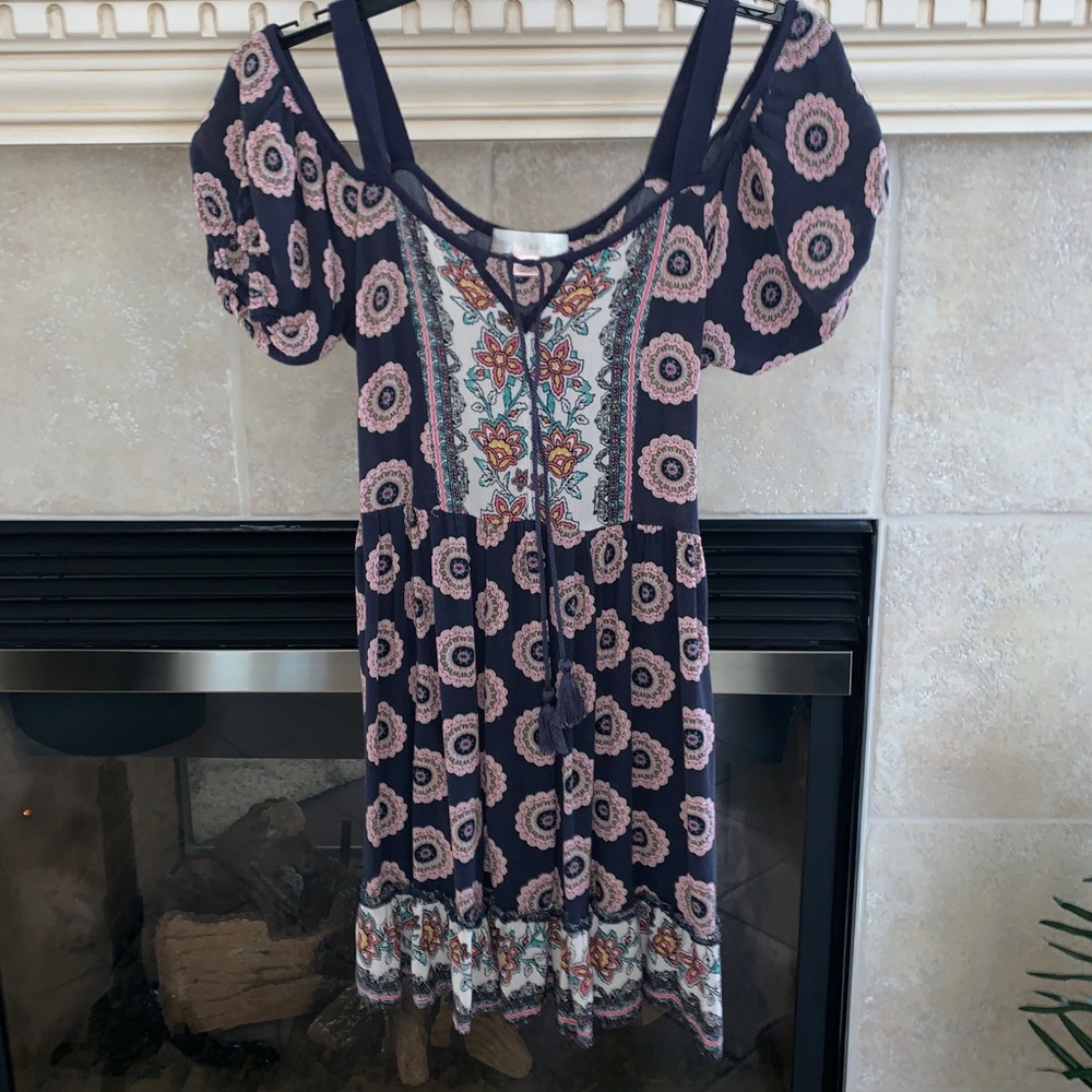 Off the shoulder vintage dress